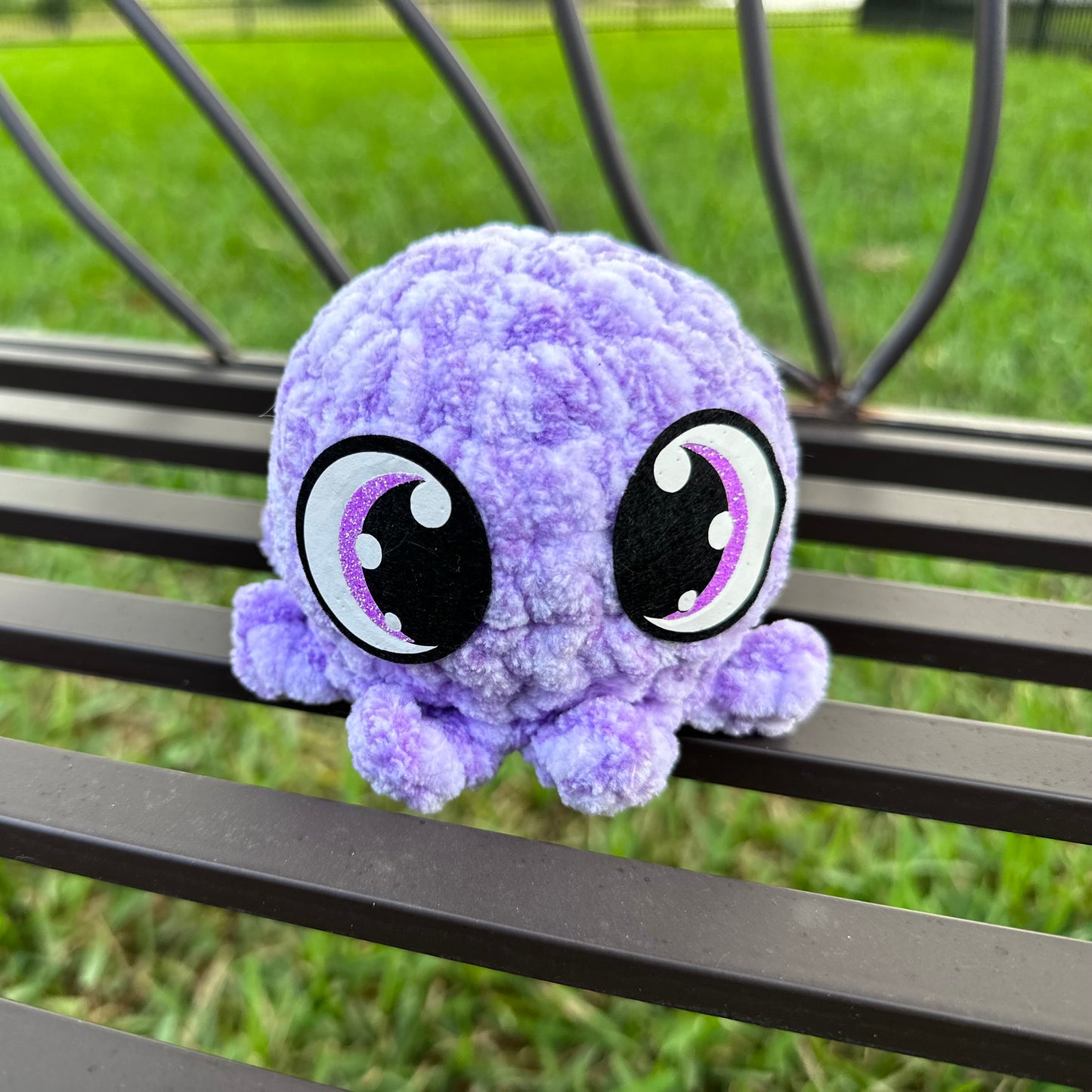 Baby Octopus (RTS) - Grape w/ Sparkle Eyes